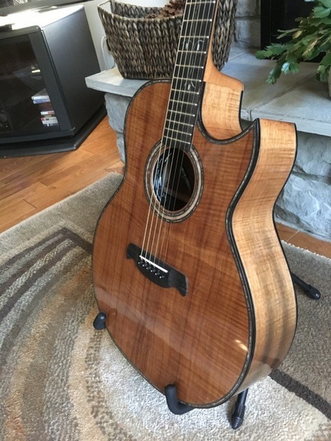 2020 Dan Davis custom acoustic Koa guitar