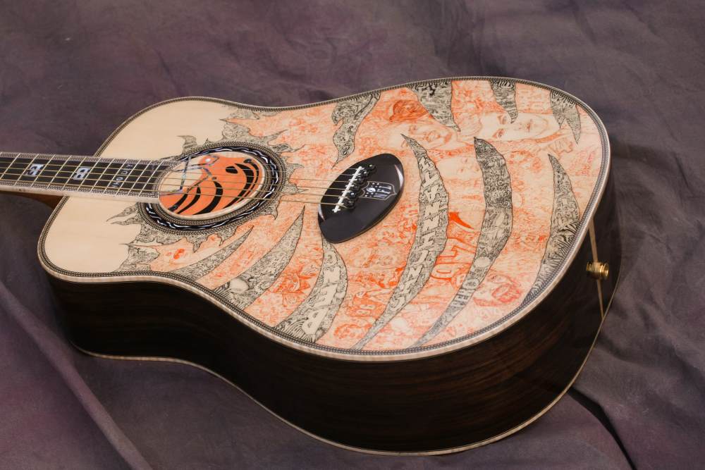 Cincinnati Bengals Custom Guitar 6