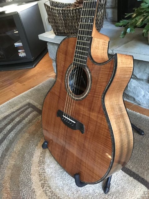 2018 Dan Davis Koa Guitar 1